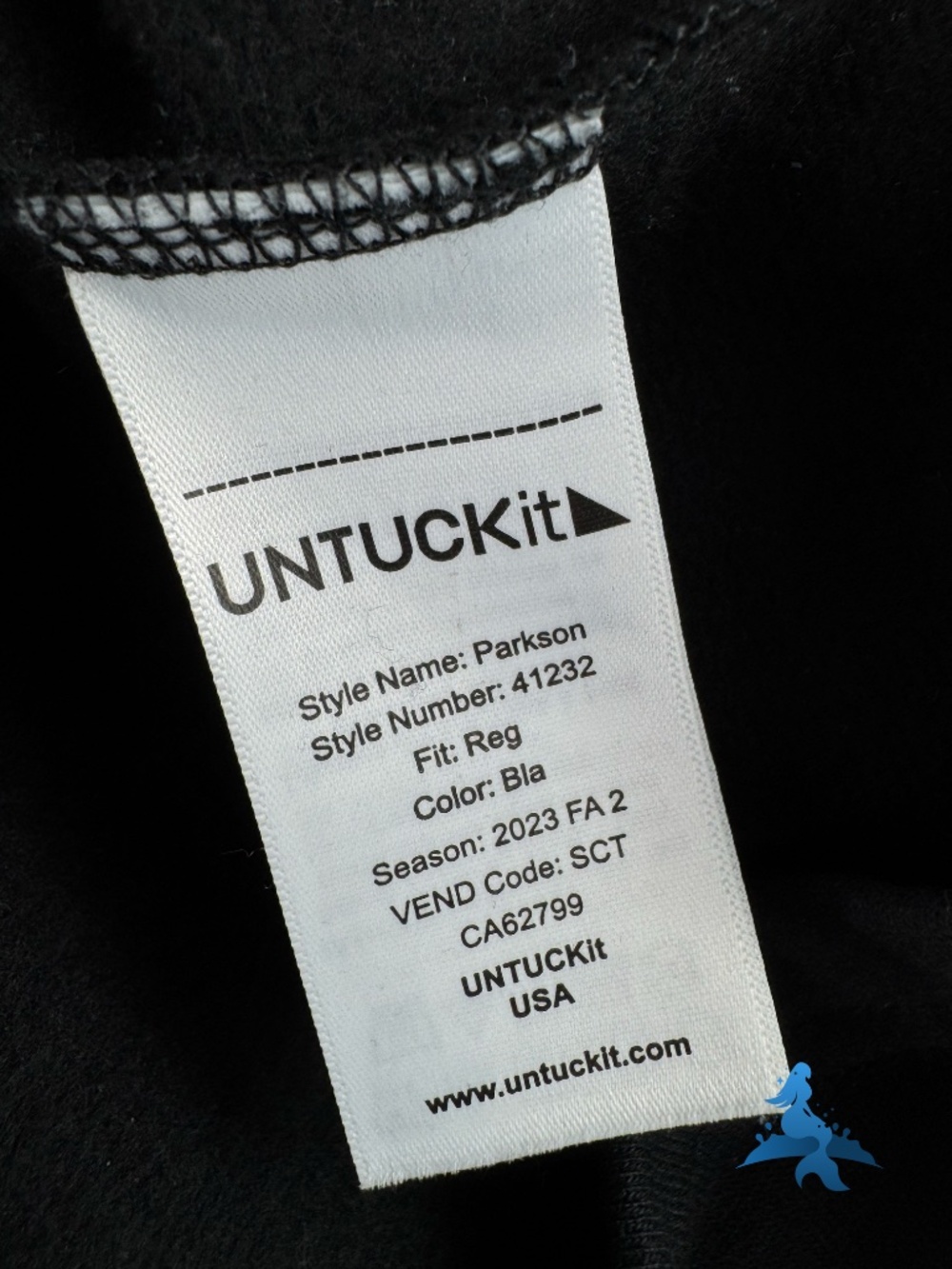 1306 - UNTUCKit - Parkson Snap Fleece Pullover - Mock Neck - XXL - Black - Picture 13 of 14